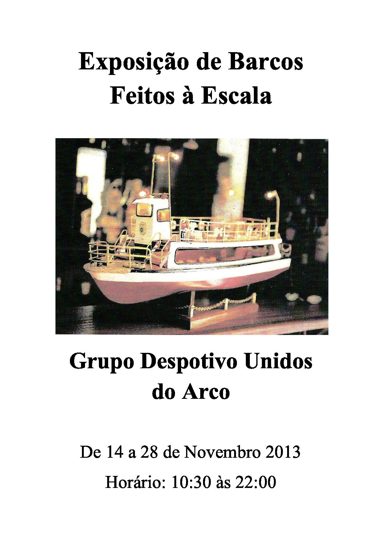 Exposição de Barcos Feitos à Escala