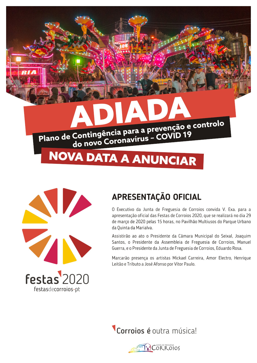 Apresentação Oficial das Festas de Corroios 2020