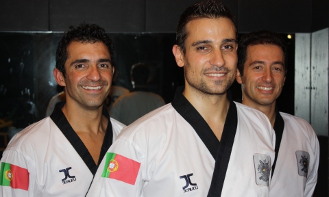 Atletas no Mundial de Taekwondo