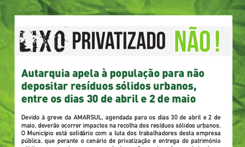 Lixo privatizado não!