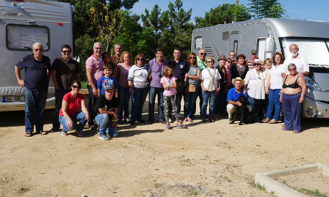 Autocaravanistas do Clube Hymer em Corroios