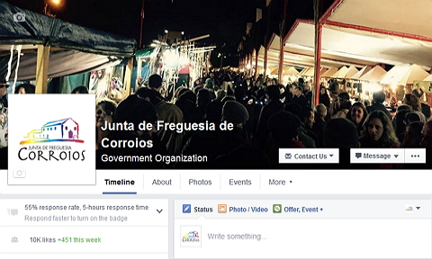 10 Mil seguem a JF Corroios no facebook