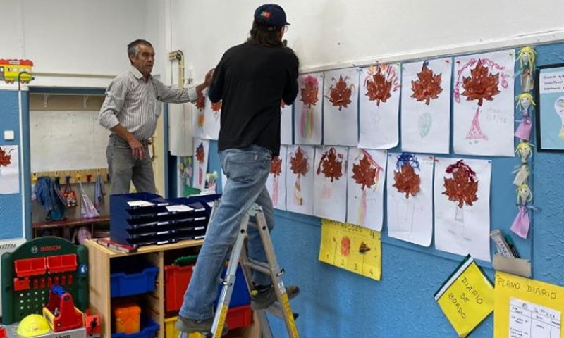 Reparações nas escolas em outubro de 2019