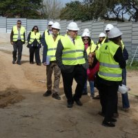 Visita às obras do Centro de Saúde